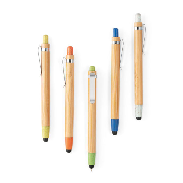 Bolígrafos de madera de colores