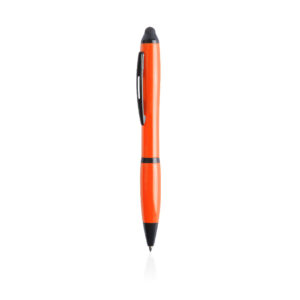 Bolígrafo naranja y negro