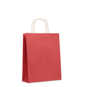 bolsas de papel para comercios rojos