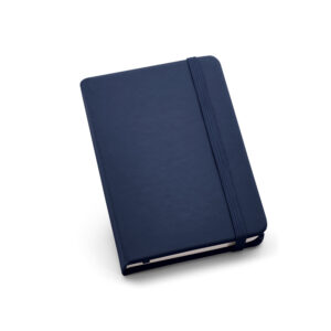 Cuaderno de notas de color azul oscuro