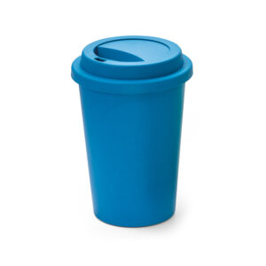 taza de viaje personalizada de color azul