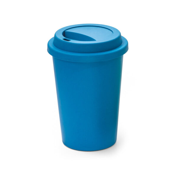 taza de viaje personalizada de color azul