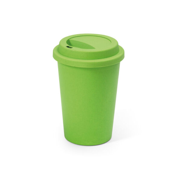 taza de viaje personalizada de color verde