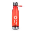 Botella de agua personalizada con tapón con asa para transportarlo