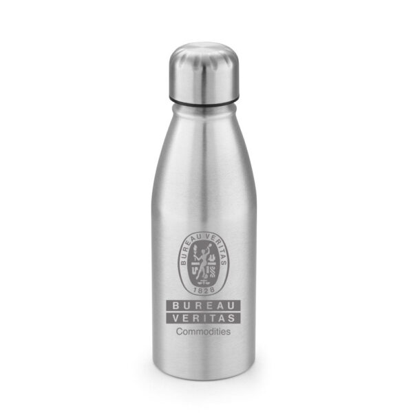 botellas de agua aluminio plata pequenas