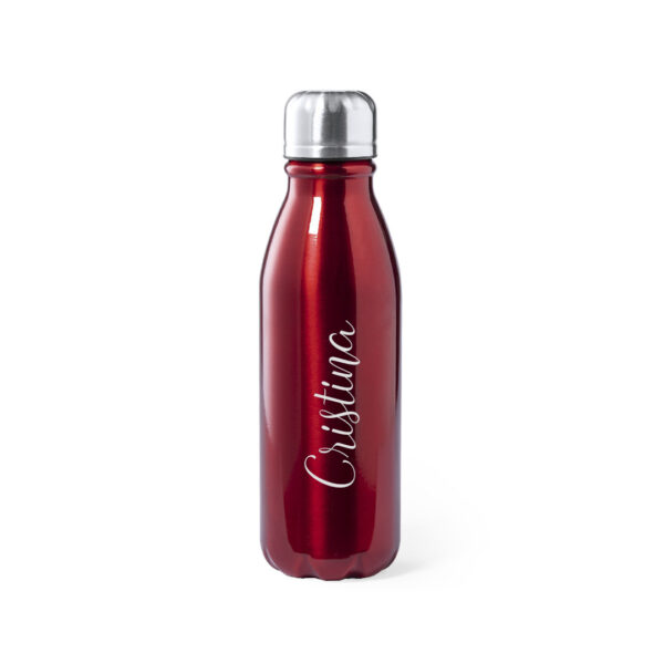 Botella personalizada roja
