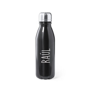 botella personalizada negra