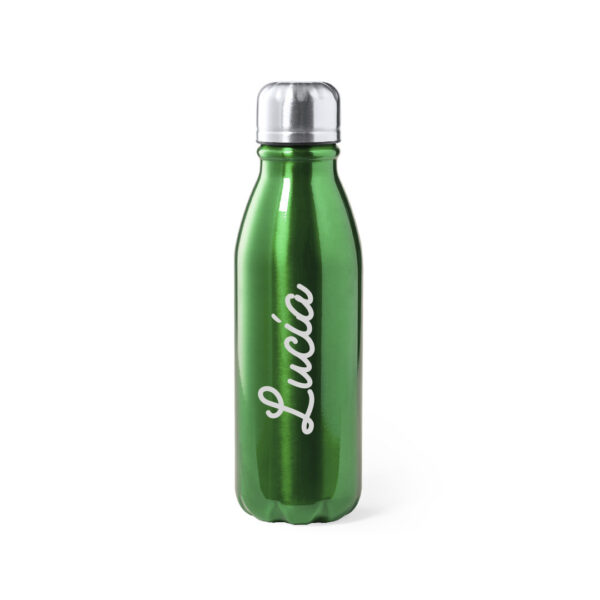 botella personalizada verde