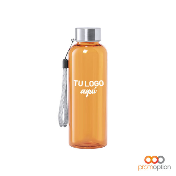 Botella-Personalizada-tritan-tapon-acero-naranja