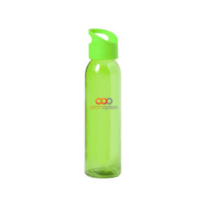 botella de cristal con tapon de pp y asa verde claro