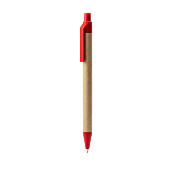 Bolígrafos sostenibles de cartón Alder rojo