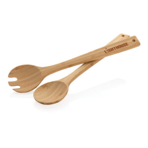 Set de cubiertos de ensalada de bambú Ukiyo 2 piezasmarron