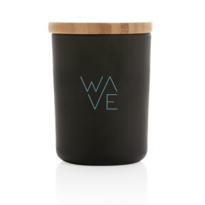 Vela perfumada Ukiyo deluxe con tapa de bambúnegro