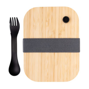 Recipiente de vidrio con tapa de bambútransparente