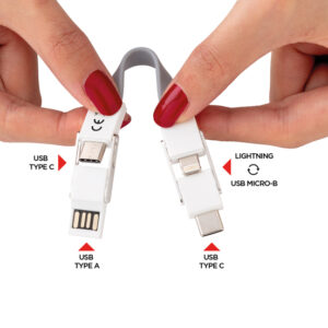 Cable 4 en 1blanco