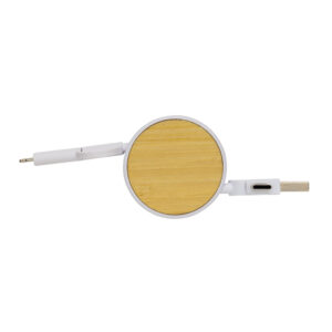 Cable Ontario retráctil 6 en 1blanco