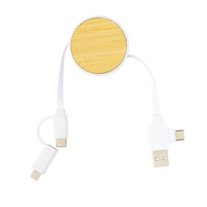 Cable Ontario retráctil 6 en 1blanco