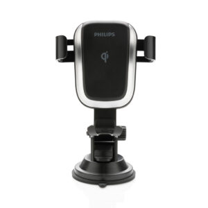 Soporte Philips de coche con carga inalámbrica Qi de 10Wnegro
