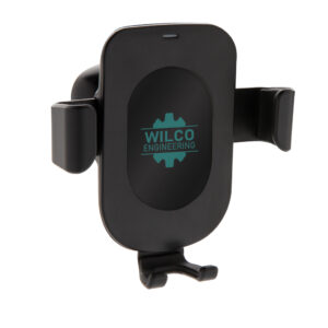 Soporte teléfono carga inalámbrica gravedad 5Wnegro