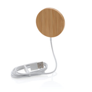 Cargador inalámbrico magnético de bambú de 10W 15 P302.639 B 5