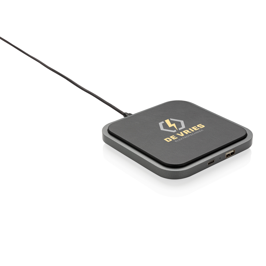 Cargador inalámbrico 5W luxury Swiss Peak 7 Cargador inalámbrico 5W luxury Swiss Peaknegro