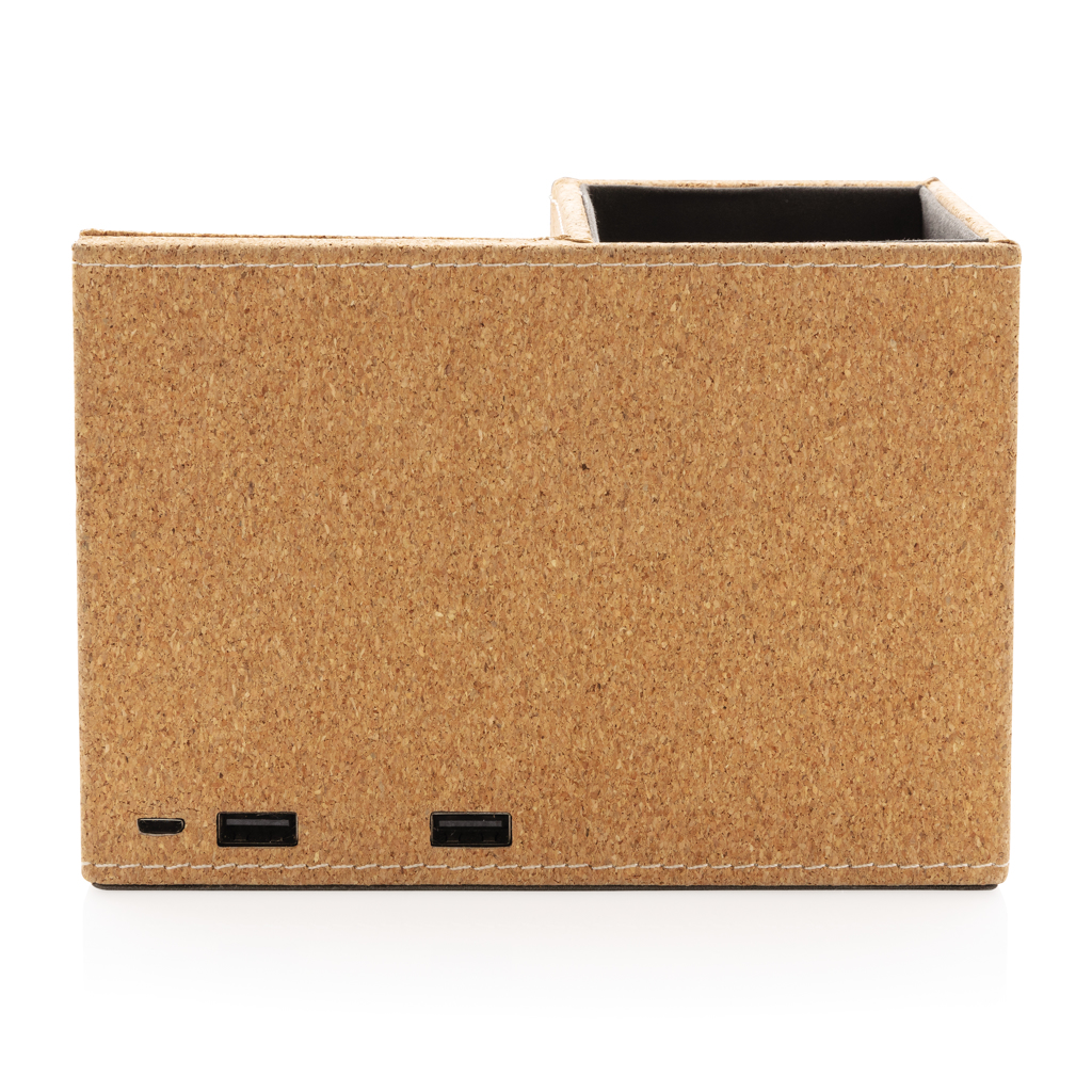 Portalápices de corcho y cargador inalámbrico de 5W 4 Portalápices de corcho y cargador inalámbrico de 5W - Imagen 4