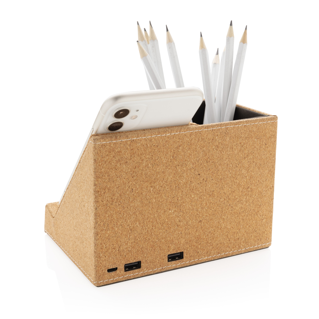 Portalápices de corcho y cargador inalámbrico de 5W 6 Portalápices de corcho y cargador inalámbrico de 5W - Imagen 6