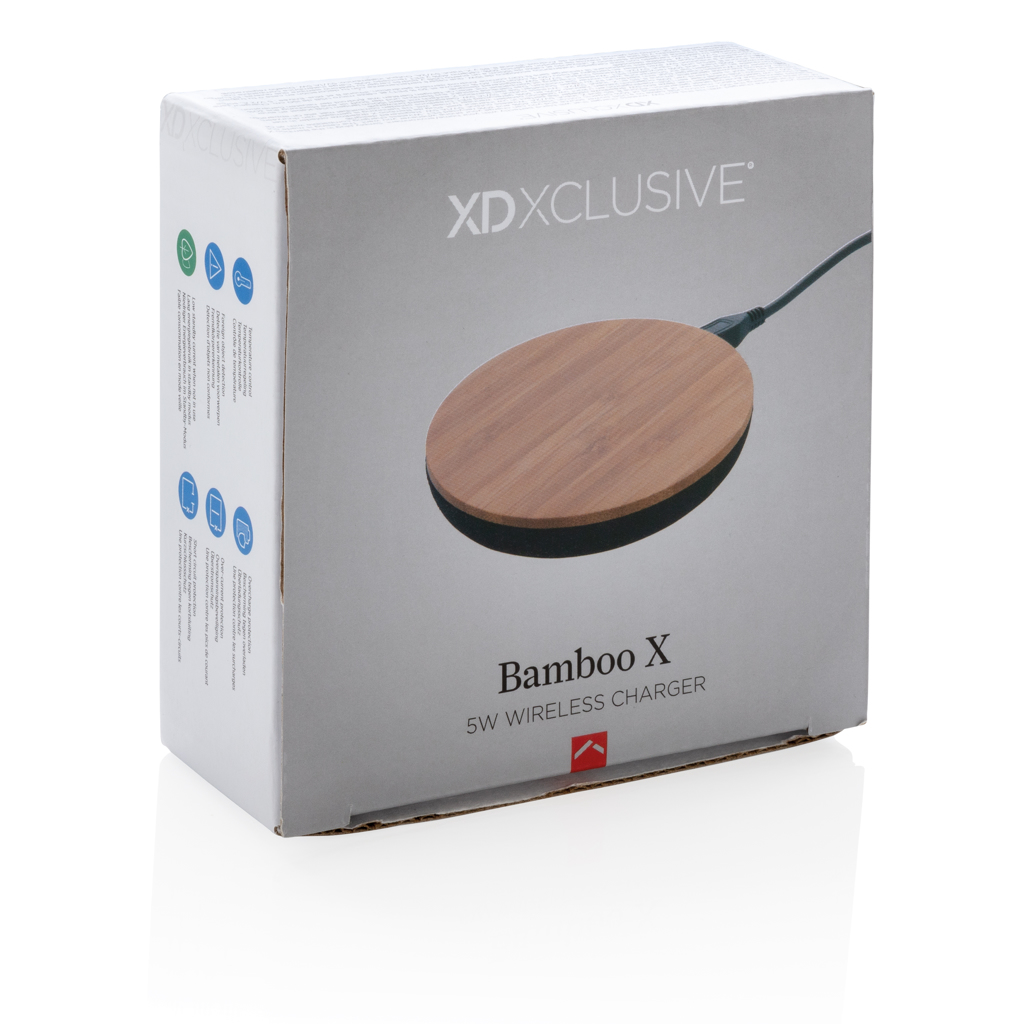 Cargador inalámbrico 5W bambú X 10 Cargador inalámbrico 5W bambú X - Imagen 10