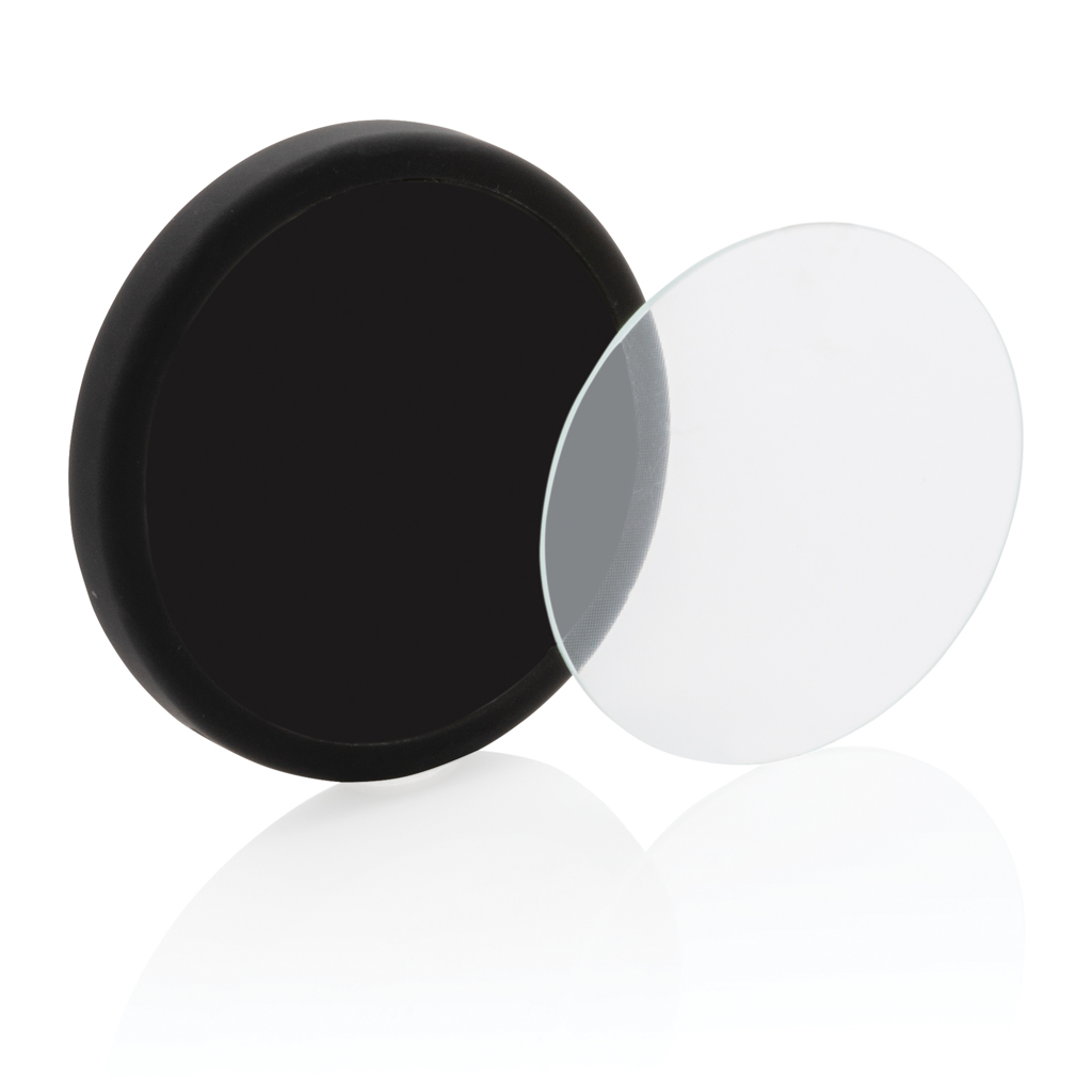 Almohadilla de carga inalámbrica de vidrio templado de 5W 2 Almohadilla de carga inalámbrica de vidrio templado de 5Wnegro