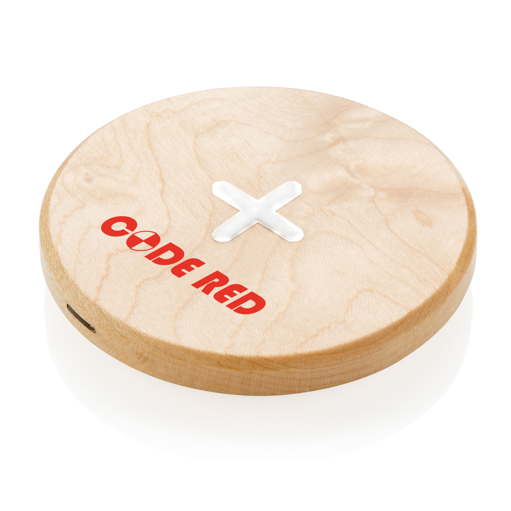 Cargador inalámbrico de madera de 5W 5 Cargador inalámbrico de madera de 5Wmarron
