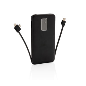 Powerbanks personalizadoss personalizados 10.000 mAh con cable integrado