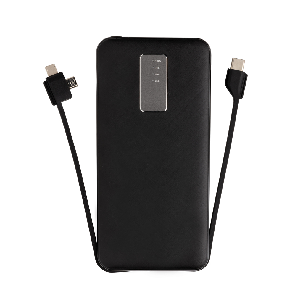 Powerbanks personalizadoss personalizados 10.000 mAh con cable integrado 6 Powerbanks personalizadoss personalizados 10.000 mAh con cable integrado - Imagen 6