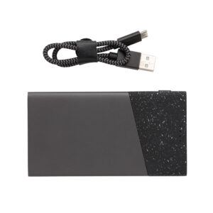 Powerbanks personalizadoss personalizados 5.000 mAh de bolsillo Swiss Peaknegro