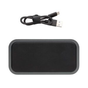 Powerbanks personalizadoss personalizados inalámbrico 10.000 mAh Swiss Peaknegro