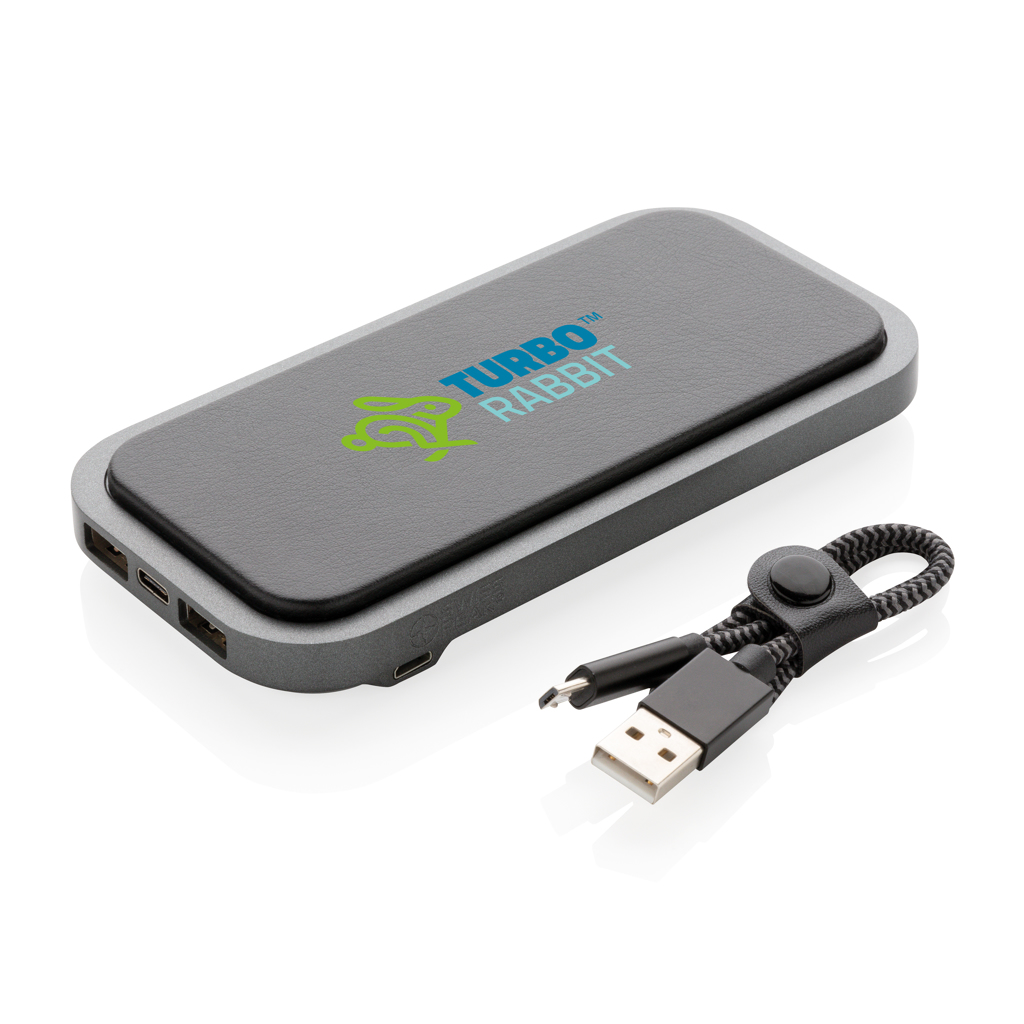 Powerbanks personalizadoss personalizados inalámbrico 10.000 mAh Swiss Peak 6 Powerbanks personalizadoss personalizados inalámbrico 10.000 mAh Swiss Peaknegro