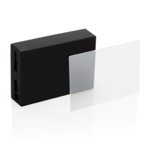 Powerbanks personalizadoss personalizados inalámbrico de vidrio templado de 5000 mAhnegro