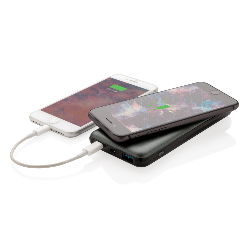 Powerbanks personalizadoss personalizados inalámbrico carga rápida 10.000 mAh 10W con PD 3 Powerbanks personalizadoss personalizados inalámbrico carga rápida 10.000 mAh 10W con PDgris