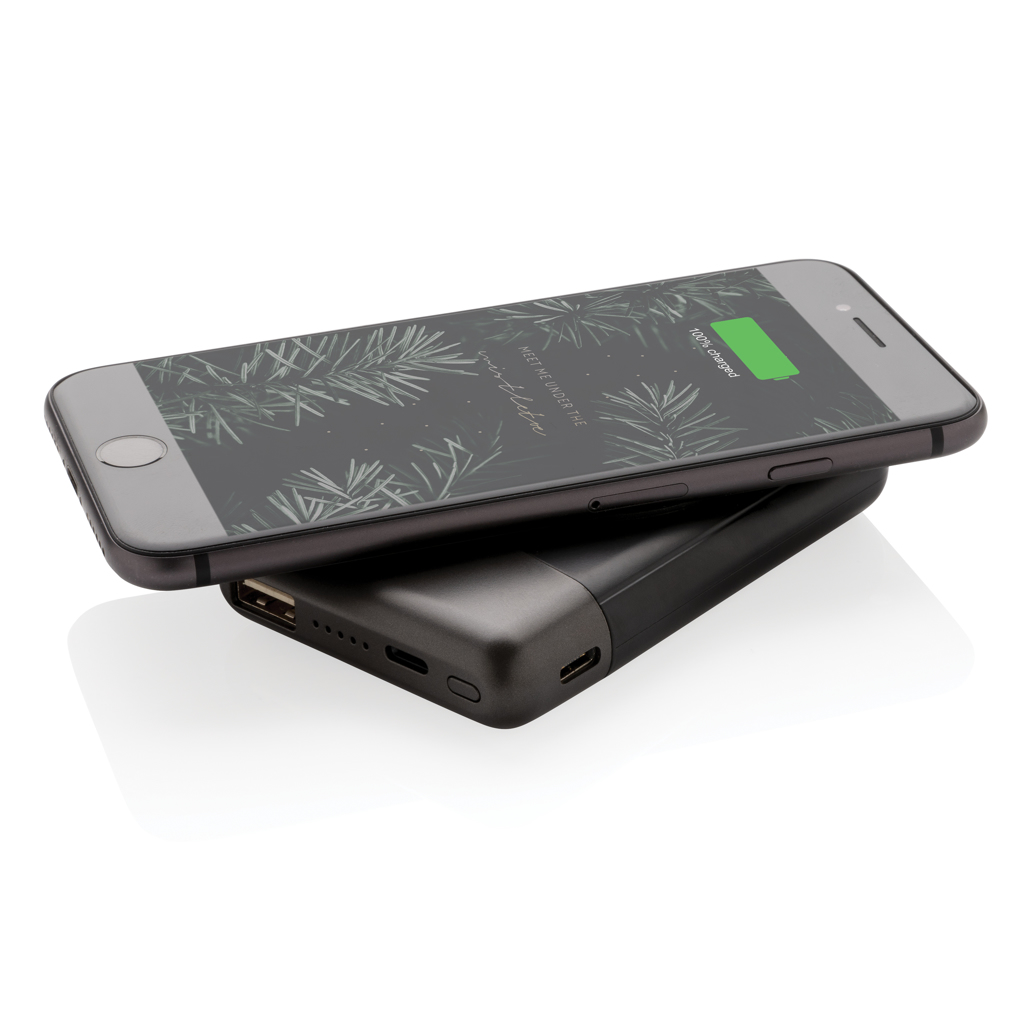 Powerbanks personalizadoss personalizados Ultimate inalámbrico 5.000 mAh 2 Powerbanks personalizadoss personalizados Ultimate inalámbrico 5.000 mAhnegro