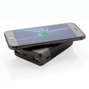 Powerbanks personalizadoss personalizados Ultimate inalámbrico 10.000 mAhnegro