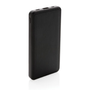 Powerbanks personalizadoss personalizados Tusca PU de 10.000 mAhnegro