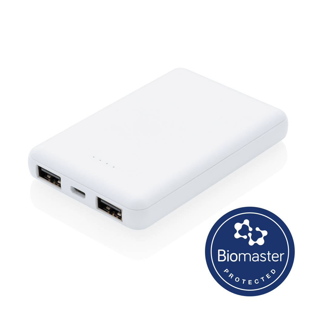 Powerbanks personalizados antimicrobiano de 5.000 mAh 1 Powerbanks personalizados antimicrobiano de 5.000 mAh