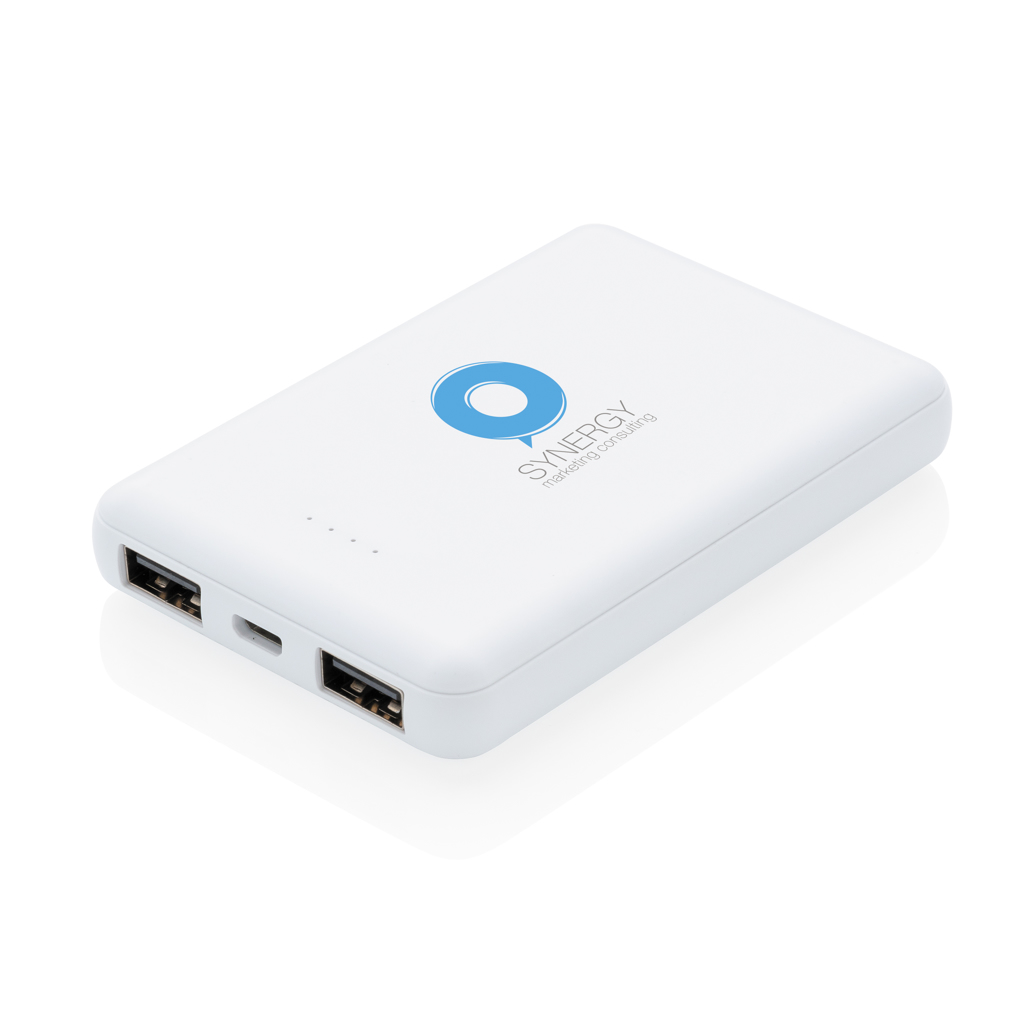 Powerbanks personalizados antimicrobiano de 5.000 mAh 8 Powerbanks personalizados antimicrobiano de 5.000 mAhblanco