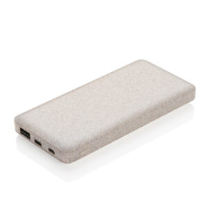 Powerbanks personalizados 10.000 mAh de paja de trigo