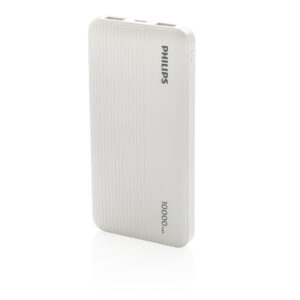 Powerbanks personalizadoss personalizados fino Philips de 10.000 mAhblanco
