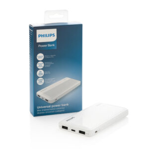 Powerbanks personalizados fino Philips de 10.000 mAh 16 P322.303 P 500