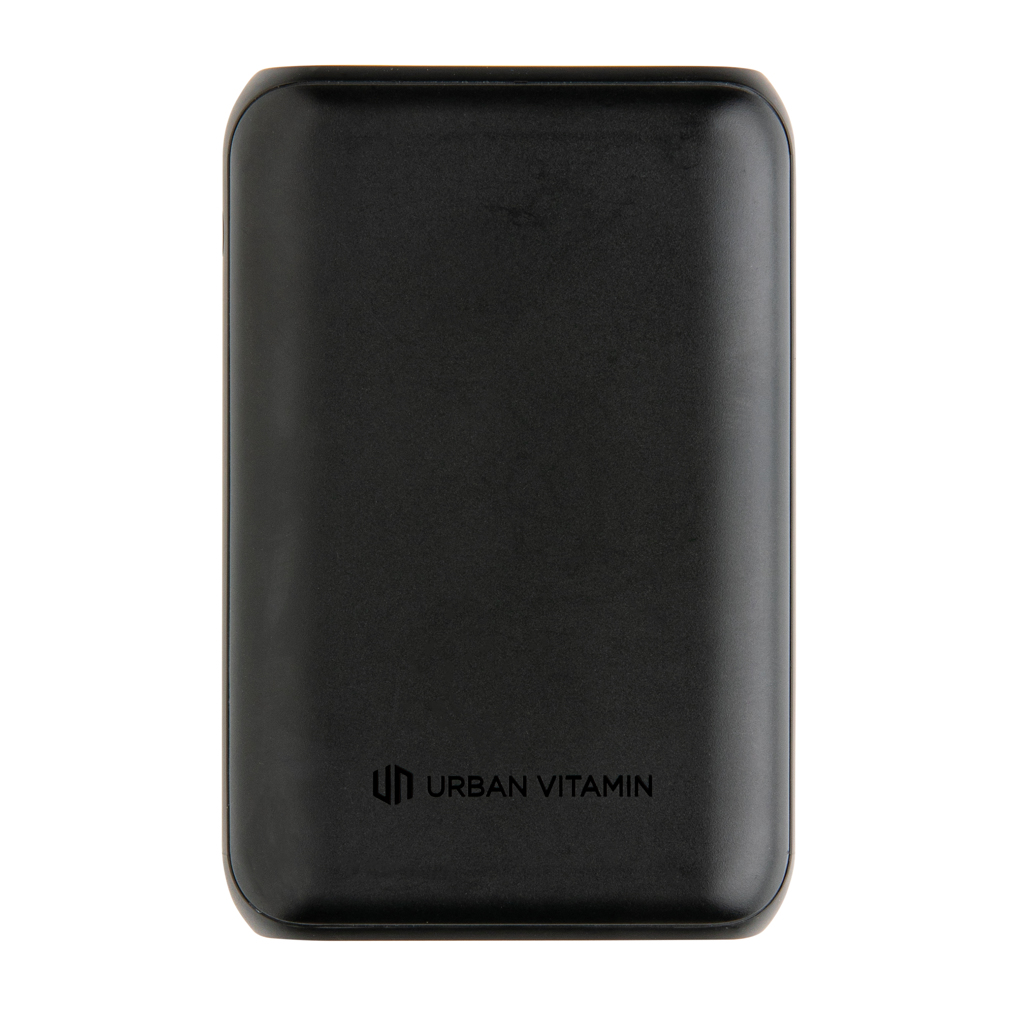 Powerbanks personalizados Alameda Urban Vitamin de 10.000 mAh PD 2 Powerbanks personalizadoss personalizados Alameda Urban Vitamin de 10.000 mAh PDnegro