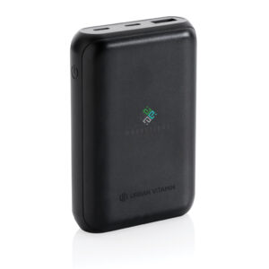 Powerbanks personalizados Alameda Urban Vitamin de 10.000 mAh PD 8 Powerbanks personalizadoss personalizados Alameda Urban Vitamin de 10.000 mAh PDnegro