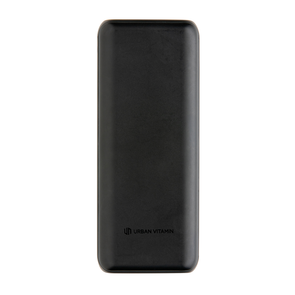 Powerbanks personalizados Pasadena Urban Vitamin 20.000 mAh 18W PD 2 Powerbanks personalizadoss personalizados Pasadena Urban Vitamin 20.000 mAh 18W PDnegro