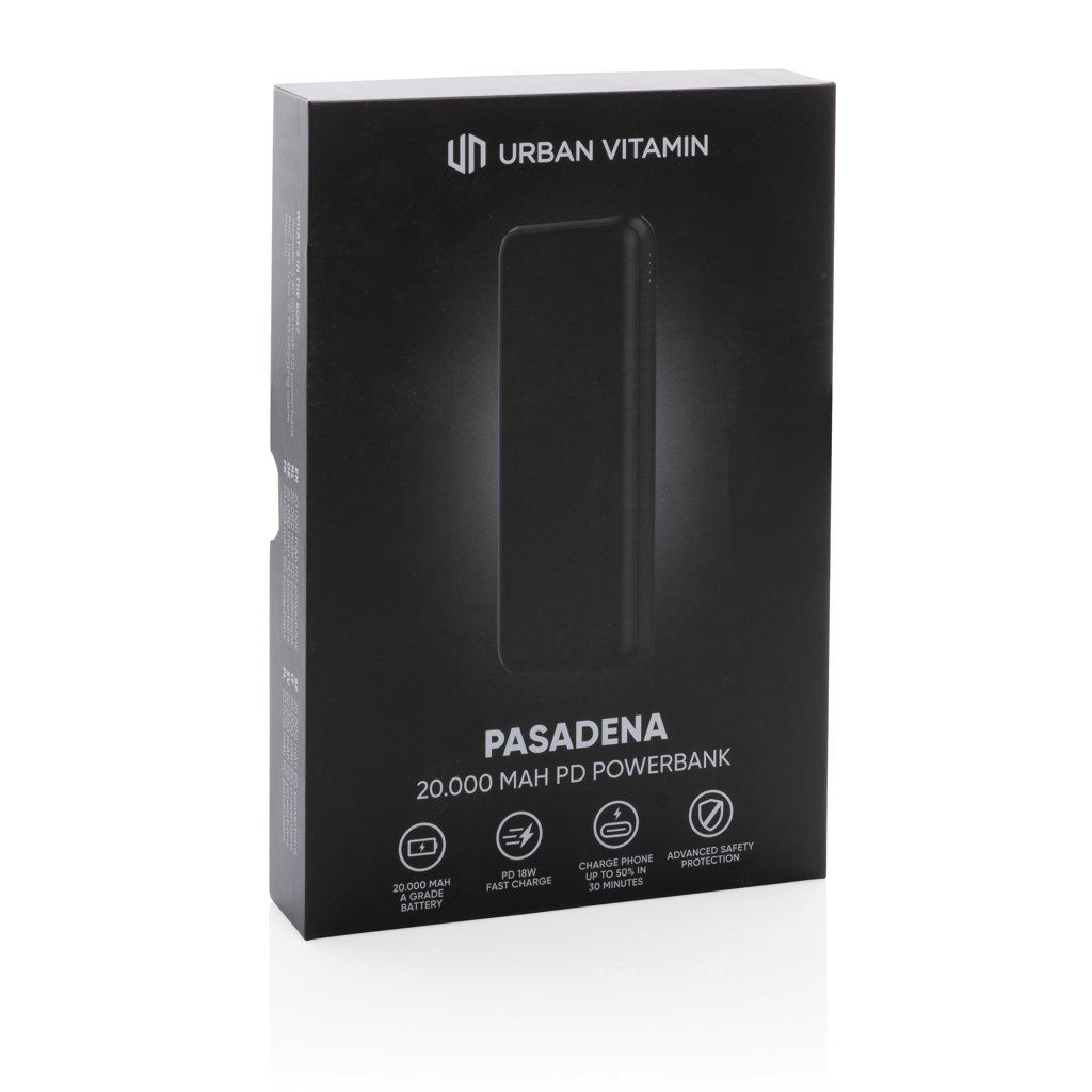 Powerbanks personalizados Pasadena Urban Vitamin 20.000 mAh 18W PD 5 Powerbanks personalizados Pasadena Urban Vitamin 20.000 mAh 18W PD - Imagen 5