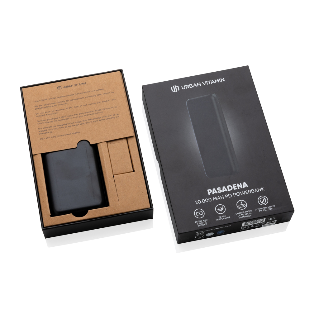Powerbanks personalizados Pasadena Urban Vitamin 20.000 mAh 18W PD 6 Powerbanks personalizados Pasadena Urban Vitamin 20.000 mAh 18W PD - Imagen 6